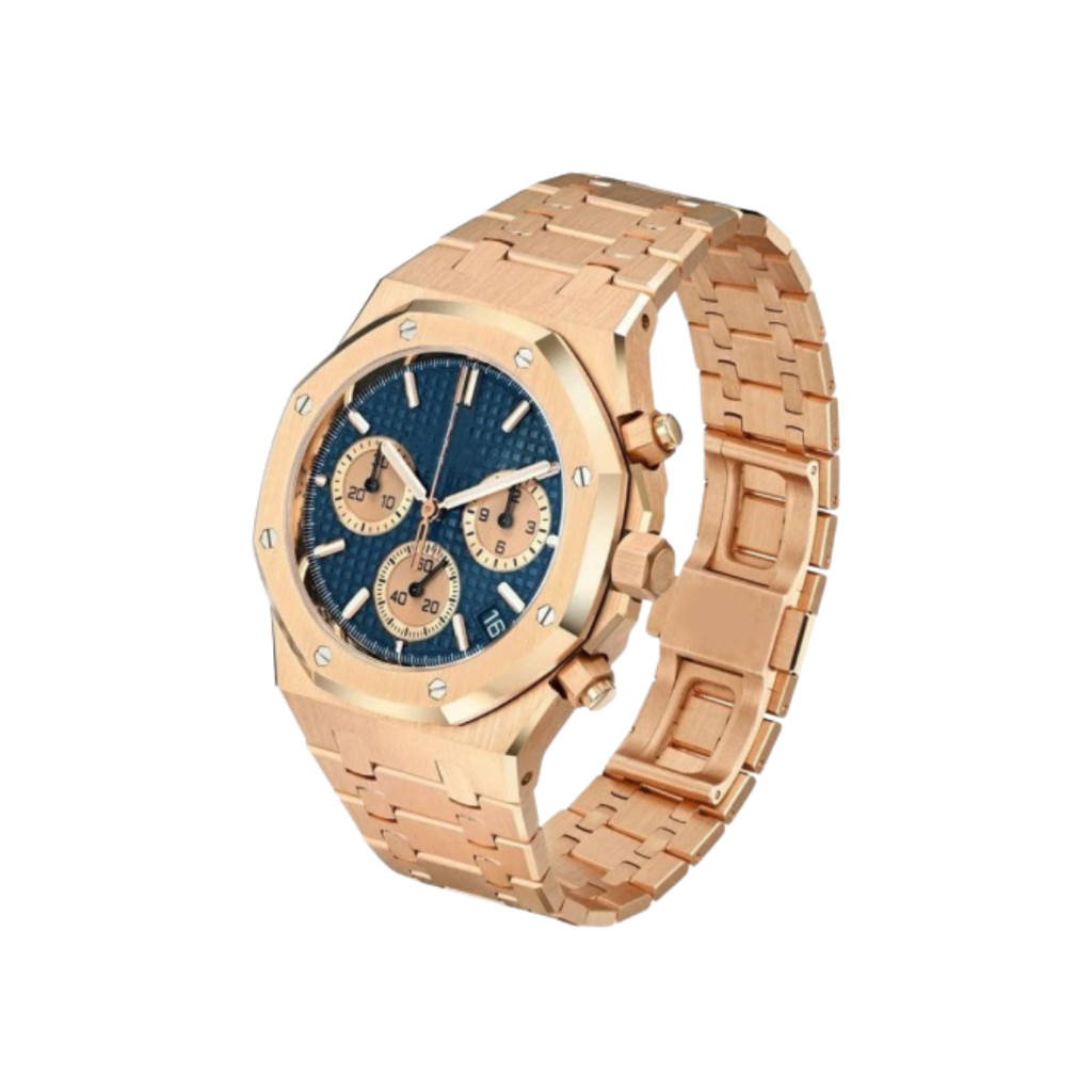 Monarch Octa Chrono Rose Gold Blue